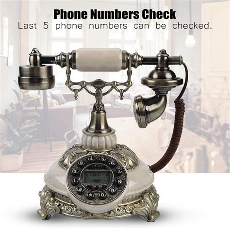 Buy Yoidesu 4.Antique Style Telephone,Fixed Digital Vintage Telephone ...
