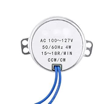 AC 100-127V 4W 50/60Hz 15-18RPM Synchronous Motor : Amazon.in ...