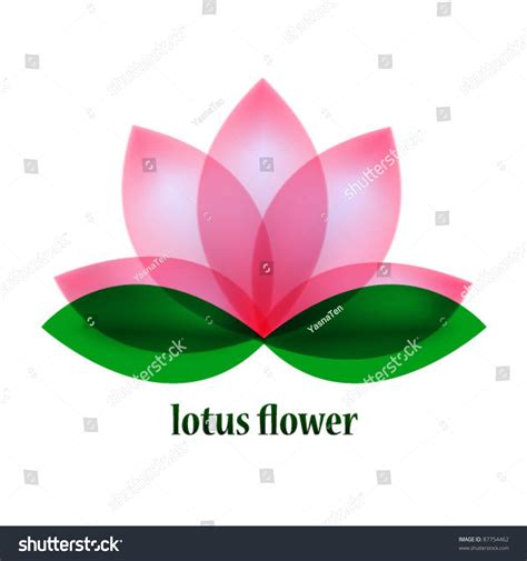 Vector Lotus Flower Symbol - 87754462 : Shutterstock