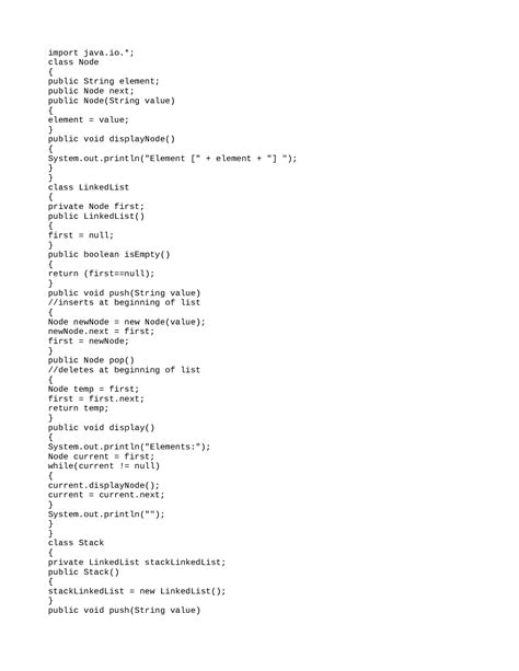 Image result for Stack Call Java