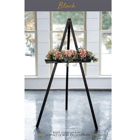 60" Heavy Duty Wood Easel With Adjustable Shelf - Holds 60lbs+ - Wooden ...
