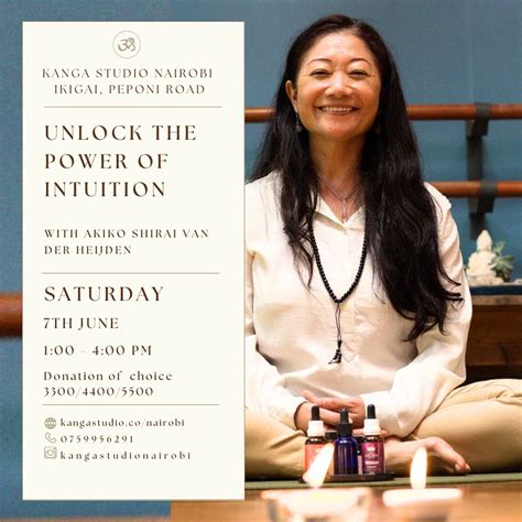 UNLOCK THE POWER OF INTUITION WITH AKIKO SHIRAI, Ikigai Westlands ...