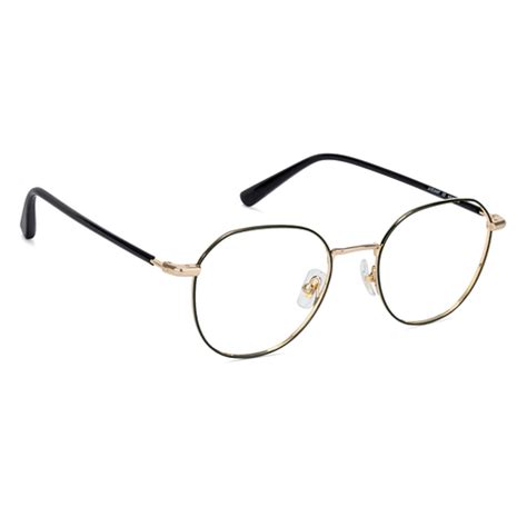 Buy Blue Block Phone Computer Glasses: Black Full Rim Hexagon John ...