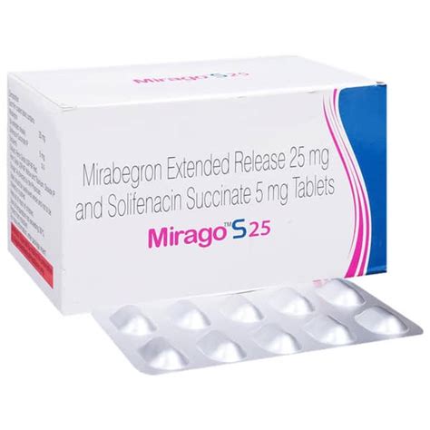 Mirago S 25 Strip Of 10 Tablets: Uses, Side Effects, Price & Dosage ...