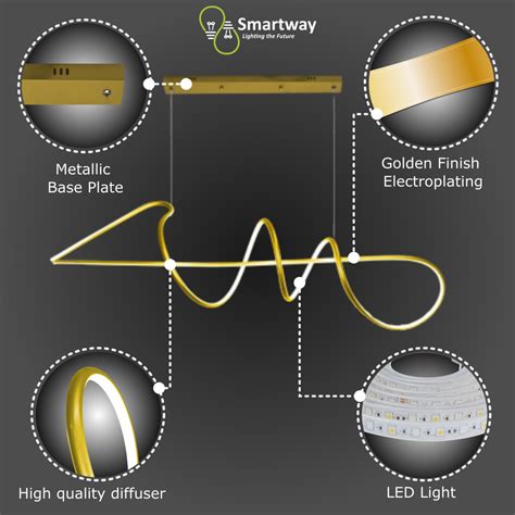 Buy Ripple LED Smart Voice Assist Chandelier - Smartway Lighting ...