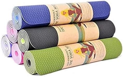 Clear Choice Yoga Mat for Women and Men with Carry Bag and Strap, TPE ...