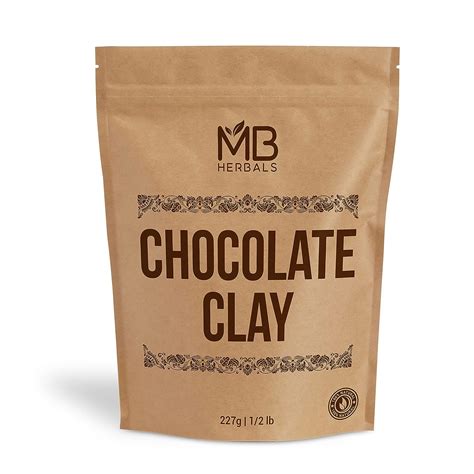 Buy MB Herbals Chocolate Clay Powder 227G | Dark Rhassoul Clay with ...
