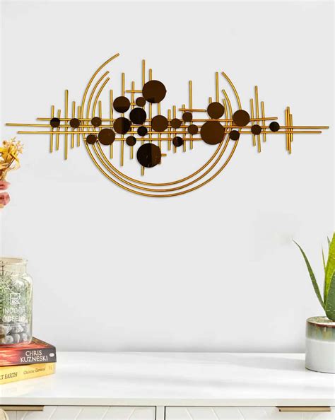 CraftVatika Metal Gold Wall Hanging Decorative Items Showpiece for ...