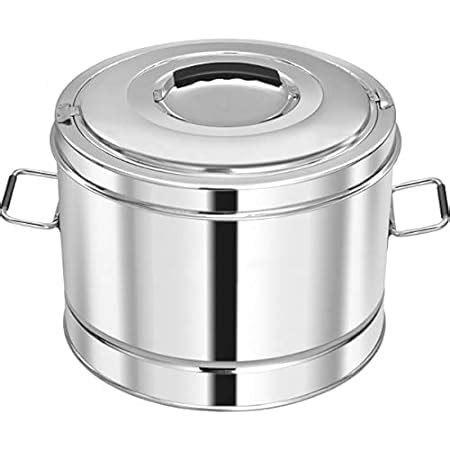 Buy Mintage Stainless Steel Hot Pot, 10 L, 1 Piece, Silver Online at ...