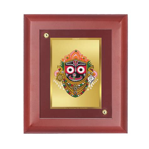 DIVINITI 24K Gold Plated Foil Lord Jagannath Photo Frame Idol for Pray ...