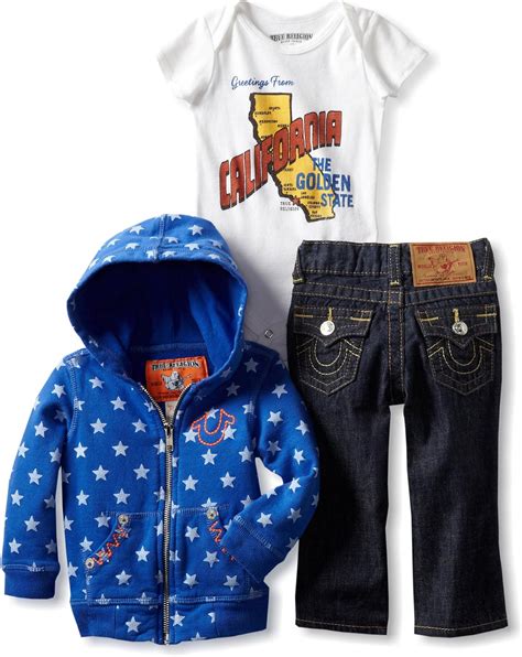 Amazon.com: True Religion Baby-Boys Infant Three Piece Gift Box Set ...