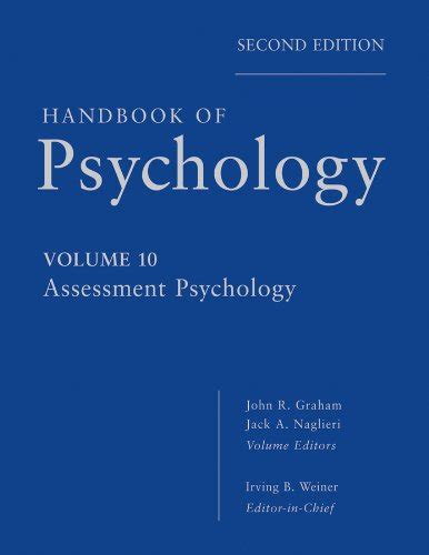Handbook of Psychology, Assessment Psychology eBook : Weiner, Irving B ...