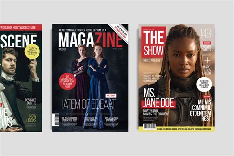 Magazine Cover Templates Set - BrandPacks