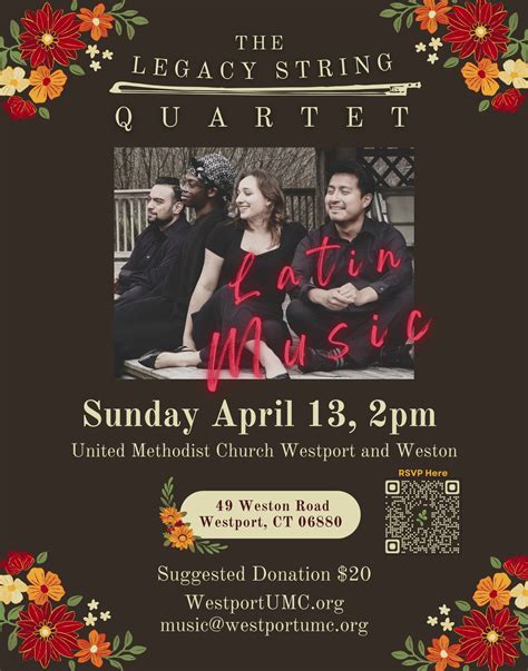 Apr 13 | Legacy String Quartet Concert | Wilton, CT Patch