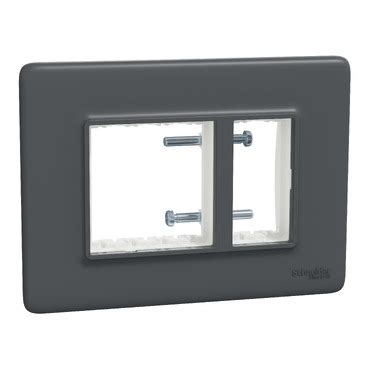 MLCP3M_AN - Cover frame, Miluz Lara, 3 module, anthracite | Schneider ...