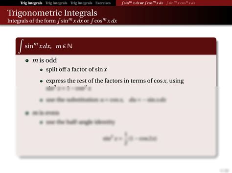 Image result for Basic Trig Integrals
