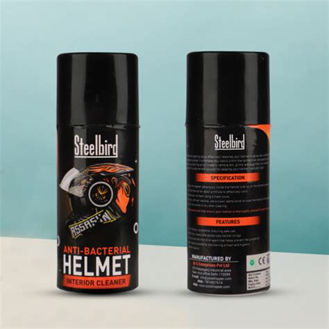 Steelbird Helmet Interior Foam Cleaner Anti Bacterial Spray for Helmet ...