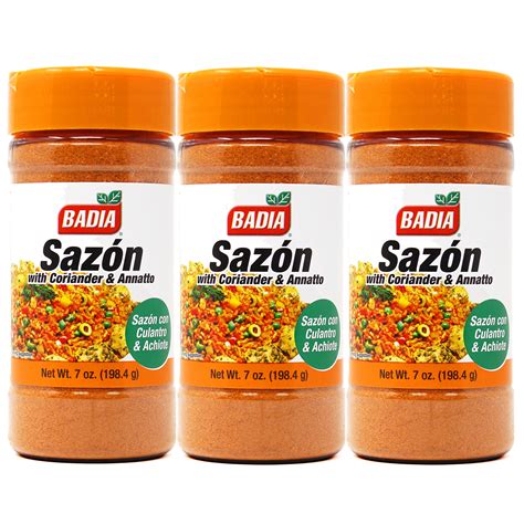 Badia Sazon with Coriander & Annatto, 7 oz - Palatize Pack of 3 ...