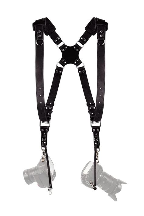 Buy Camera Accessories Dual Harness Two Cameras - Shoulder Leather ...
