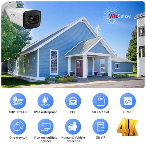 Buy Dahua 4K 8MP IR Vari-focal Bullet WizSense MIC IPC-HFW2841T-ZS IP67 ...