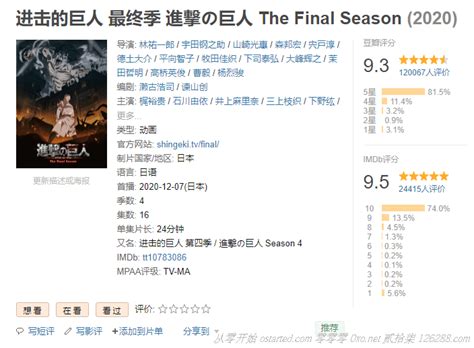 进击的巨人 1080p BT下载 The Final Season 第1~4季 全集 日语中字 | 歲月留聲