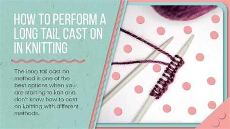 Image result for Cast On Using Long Tail Method