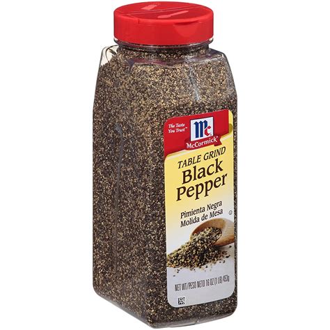 McCormick Culinary Coarse Grind Black Pepper Container of Coarse Ground ...