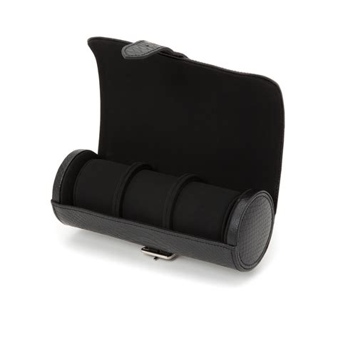 Exotic Triple Watch Roll // Black - WOLF - Touch of Modern