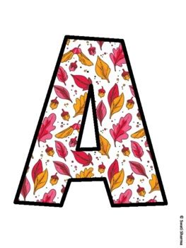 Fall, Autumn Bulletin Board Letters, Fall Hallway Display school ...