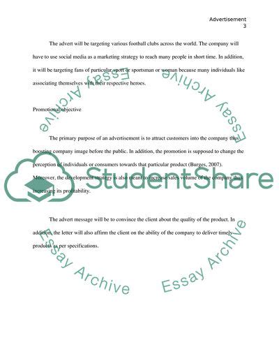 Image result for Example of Written Advertisement Assignment