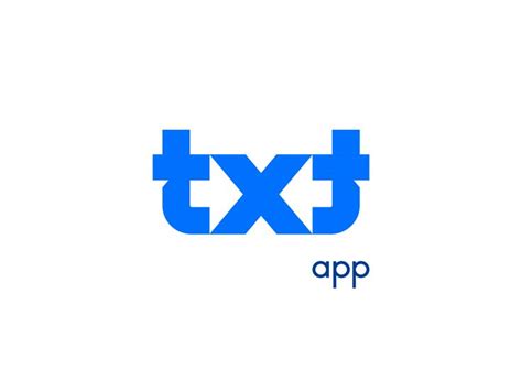 Txt | App Branding | Branding, Brochure design template, Logo concept