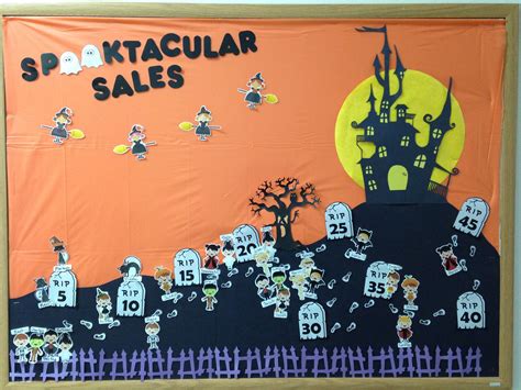 Halloween, October, Haunted House, Graveyard, sales bulletin board ...