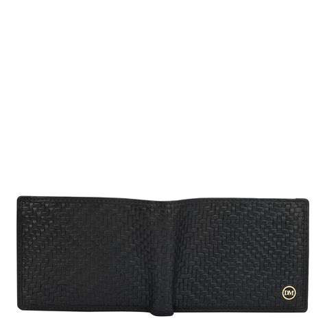 Black Bifold Leather Mens Wallet – Da Milano