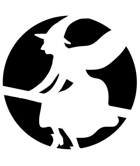 Witch Pumpkin Stencil Printable - Printable Free Templates