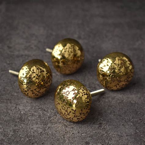 Florantha Brass Cabinet Drawer Knob – Spruce and Pop