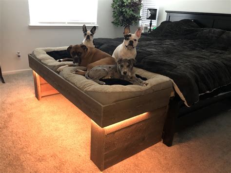 Best 11 DIY Wooden Dog Bed Plans, Cat Bed Plans, Bedside Table With Dog ...