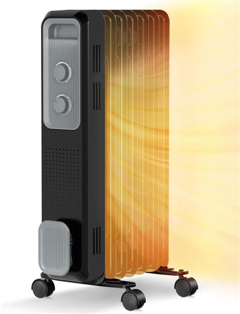 Amazon.com: R.W.FLAME Oil Filled Radiator Heater,1200W Electric Space ...