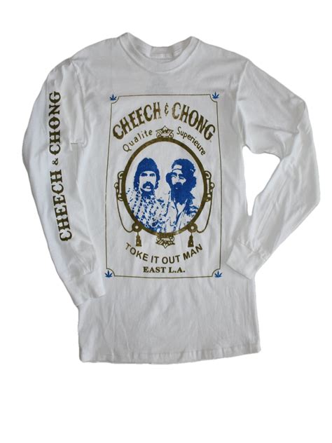 Cheech and Chong Toke It Out Men's Long Sleeve T-Shirt Size Small ...
