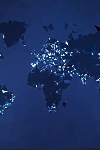 Download wallpaper blue, continents, world map, VLADSTUDIO, section ...