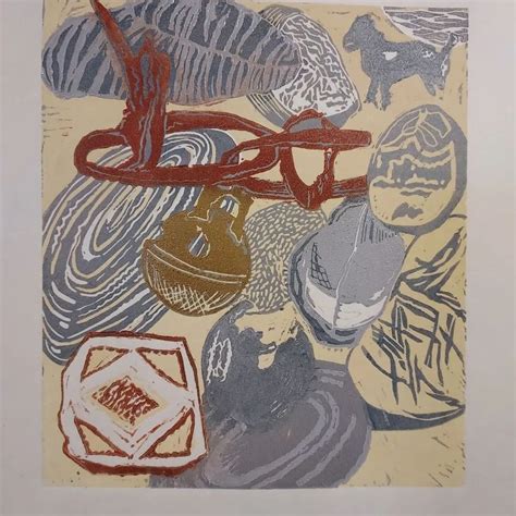 Workshop lino introduction with explored colour, Drum Farm, Inverness ...