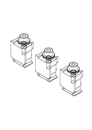 Compression lug/busbar connector for 4P - 3D CAD | Schneider Electric