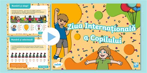 Ziua Internațională a Copilului – Joc PowerPoint Interactiv