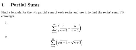 Image result for How to Find the Partial Sum Formula