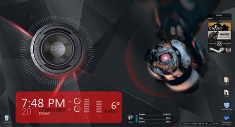 Computer Desktop Design Rainmeter 的图像结果