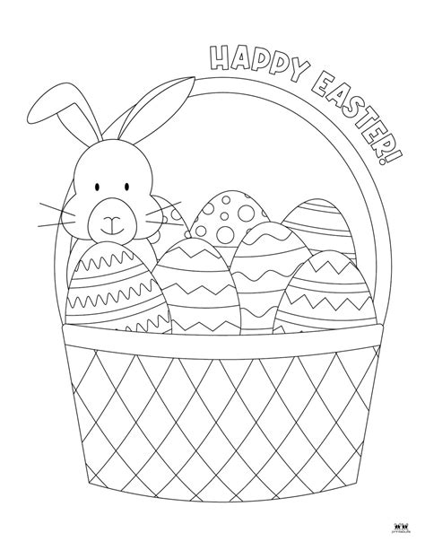 Easter Bunny Coloring Pages - 75 FREE Pages | Printabulls