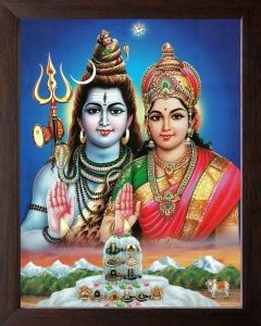 Artisan Cart Lord Shiva and Devi Parwati with 12 Jyotriling, HD Printed ...