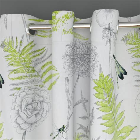 Buy Lavish Floral Print Semi-Blackout Window Curtain - 135 x 160 cm ...