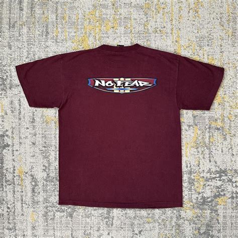 Vintage 90s No Fear T-shirt ⚡️ - Large spell out... | Depop