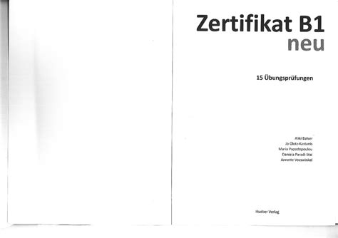 Zertifikat B1 BOOK - Deutsch - Computer Science - Studocu