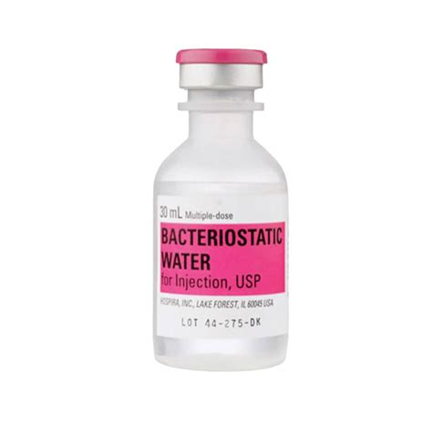 Hospira Nutrition Bacteriostatic Water - 30 mL - 3 Pack - for Research ...